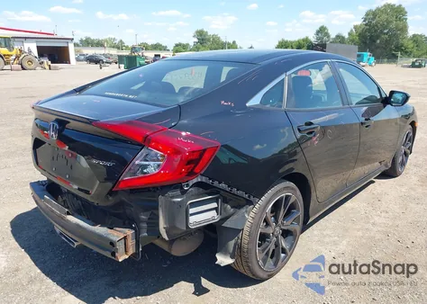 2021 Honda Civic Sport z USA, uszkodzony, nr VIN 2HGFC2F82MH548790